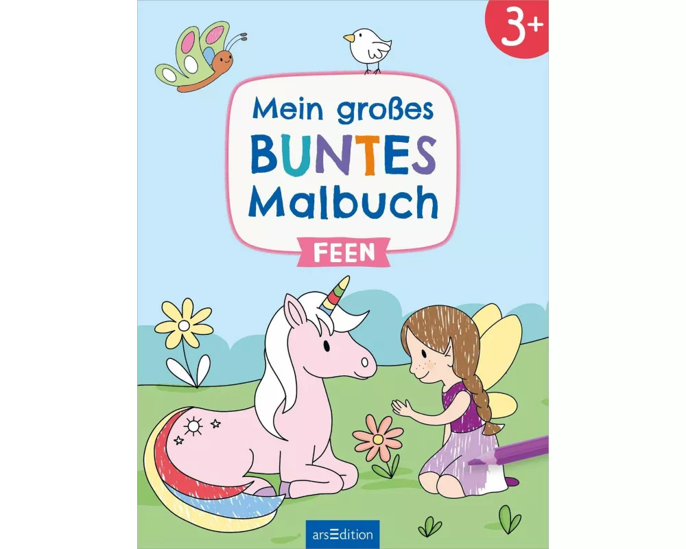 Mein großes buntes Malbuch – Feen
