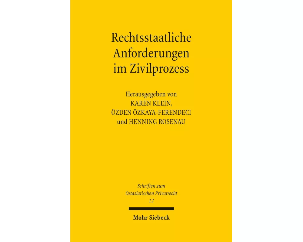 Rechtsstaatliche Anforderungen im Zivilprozess