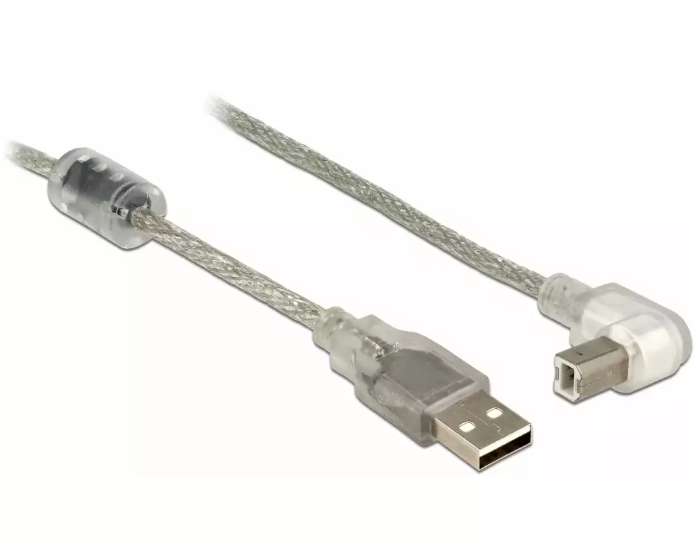 Delock USB 2.0-Kabel 90°gewinkelt USB A - USB B 0.5 m