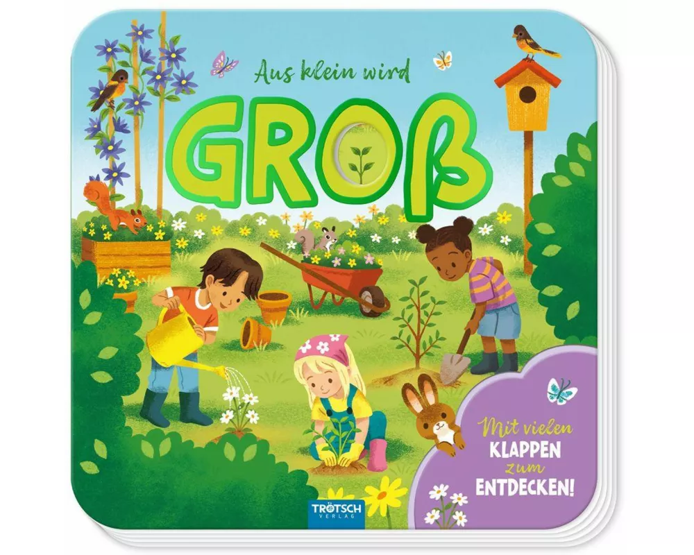 TRÖTSCH - Pappenbuch mit Klappen Mein erstes Klappenbuch Aus klein wird groß