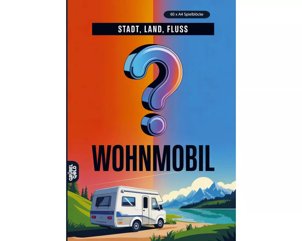 Stadt, Land, Fluss, Wohnmobil