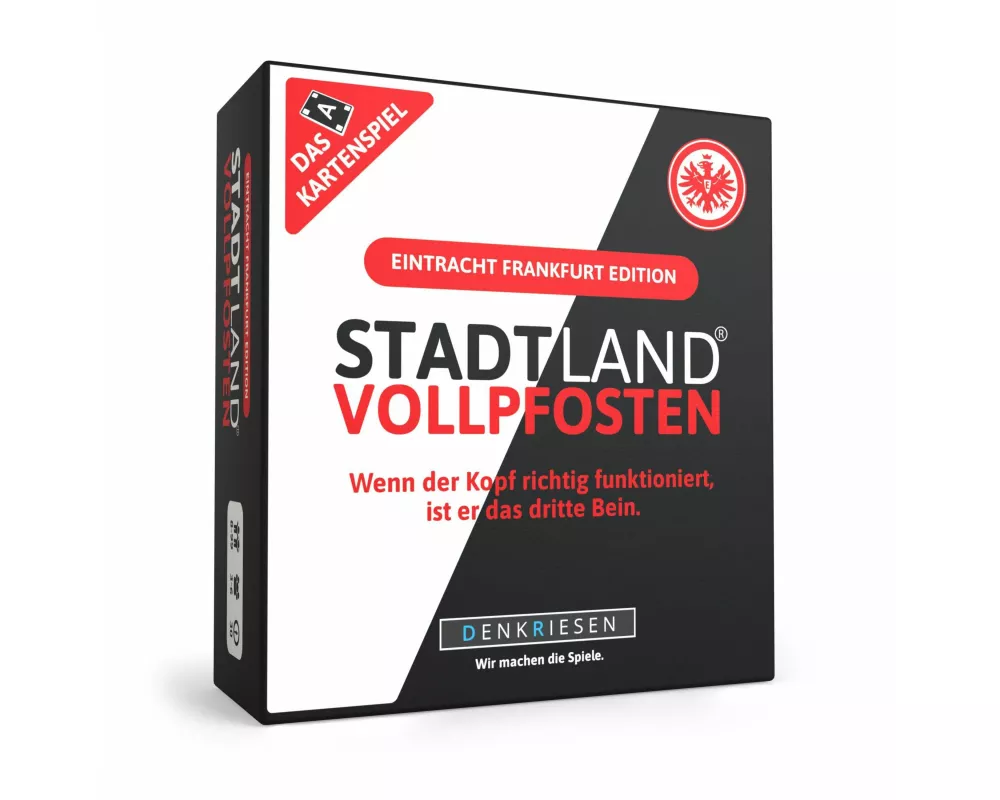 DENKRIESEN - STADT LAND VOLLPFOSTEN - Das Kartenspiel - Eintracht Frankfurt EDITION - "Wenn der Kopf richtig funktioniert, ist er das dritte Bein."