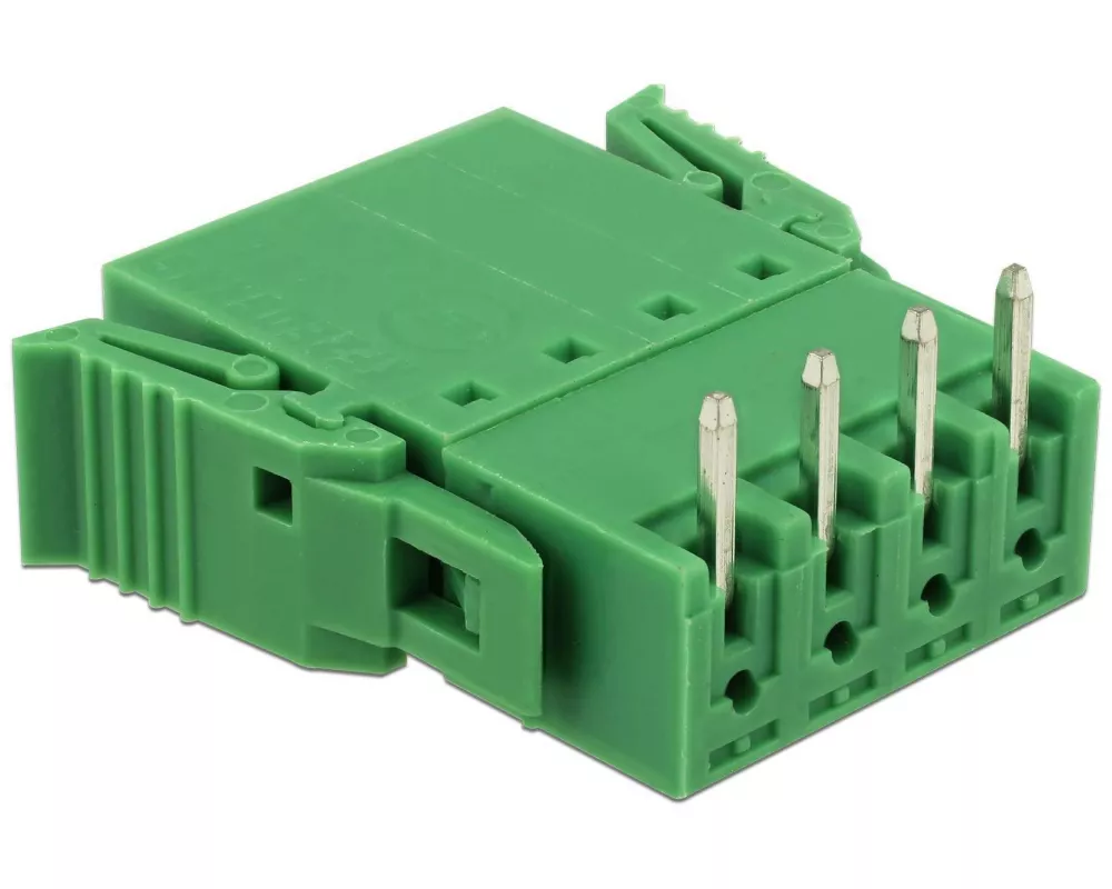 Delock Terminalblock 4Pin, 3.81 mm Rastermass horizontal