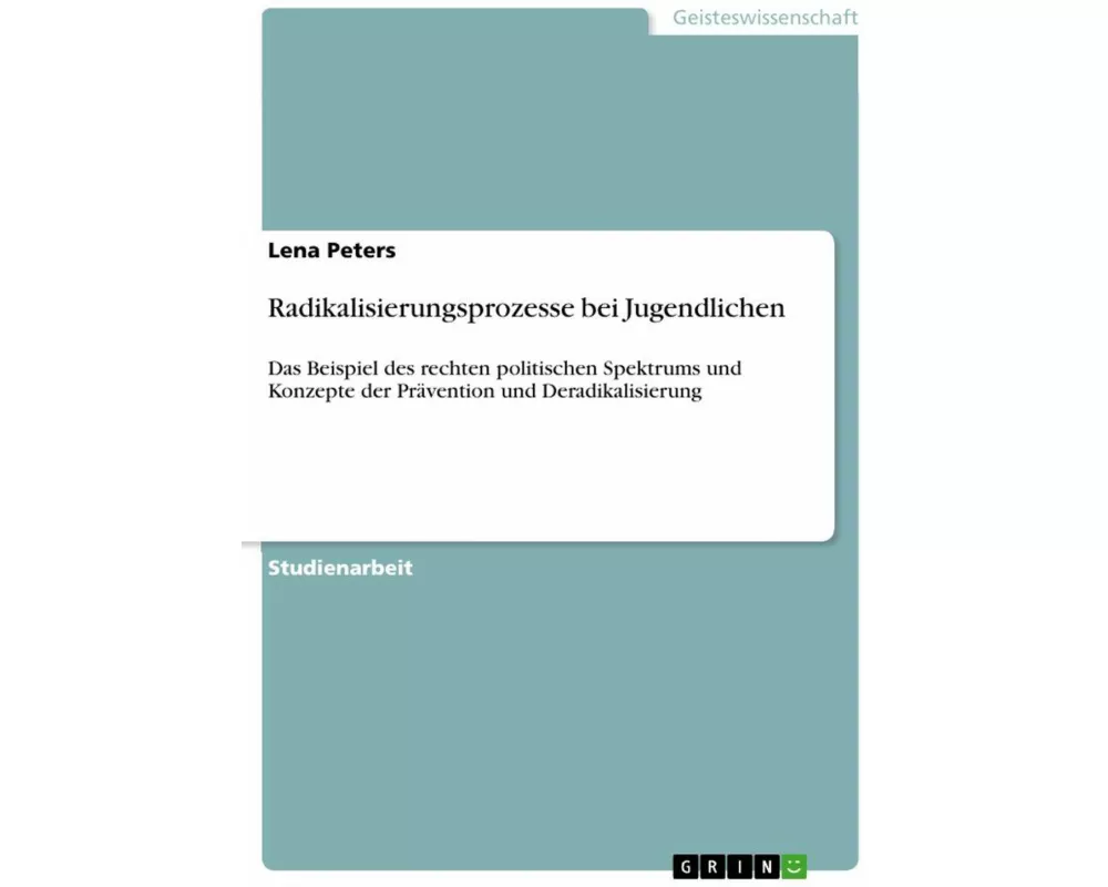 Radikalisierungsprozesse bei Jugendlichen