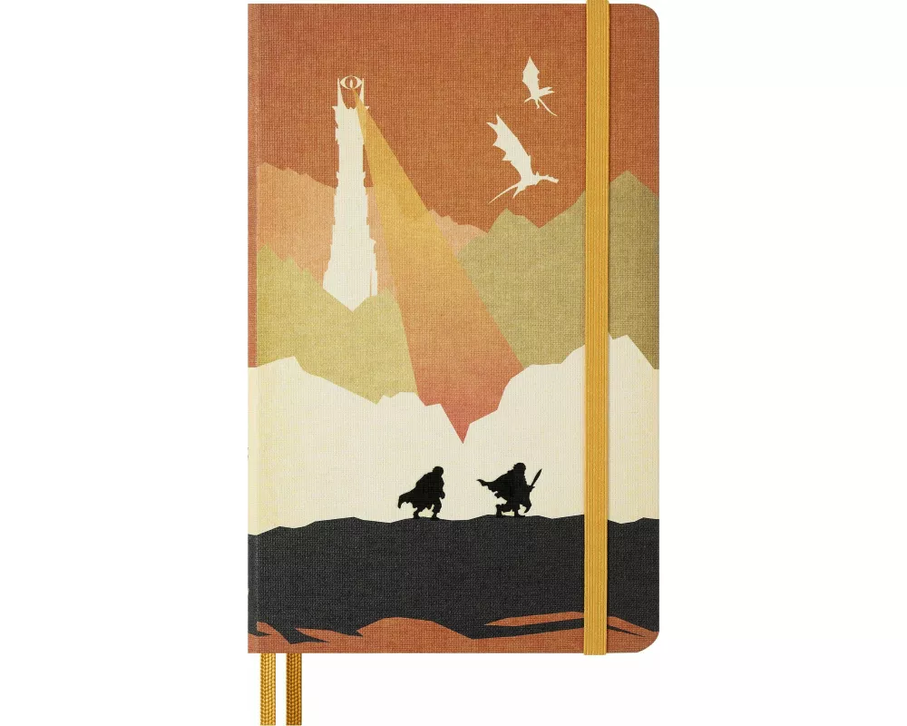 Moleskine Der Herr der Ringe Notizbuch Frodo Sam limitierte Ausgabe, L/A5, liniert, fester Einband