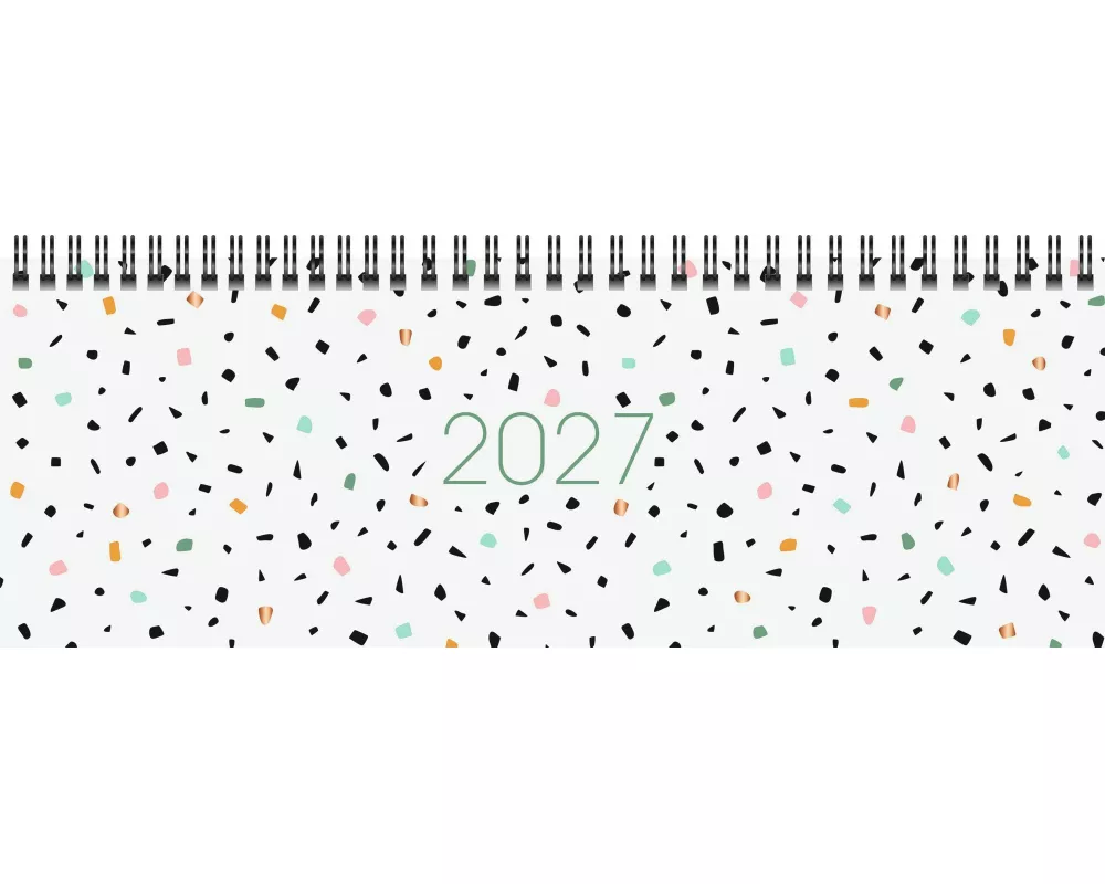 rido/idé 7036521017 Querterminbuch Mod. Sequenz 2027 "Confetti" 297×105 mm, Karton