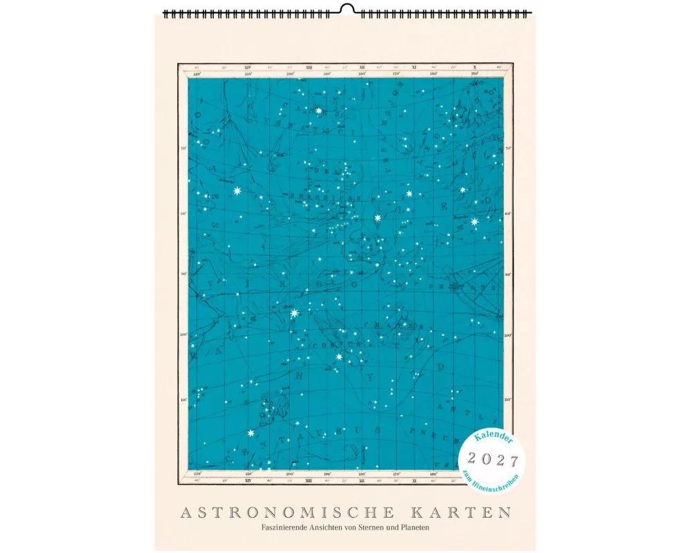 Astronomische Karten. Wandkalender 2027