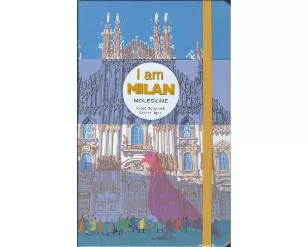 Moleskine I AM the city Mailand Notizbuch limitierte Ausgabe, L/A5, liniert, fester Einband