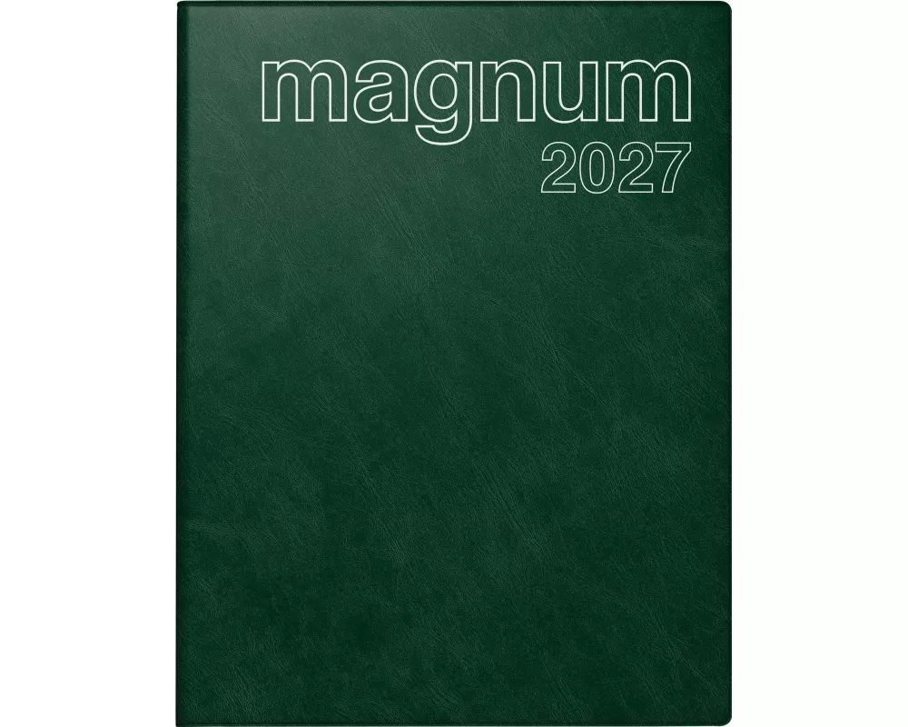 rido/idé 7027042587 Buchkalender Mod. magnum 2027 183×240 mm, Kunststoff, dunkelgrün