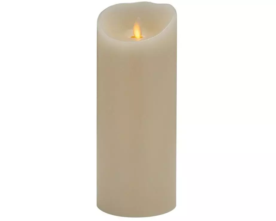 STT LED-Kerze Magic Candle Ivory L Ø 9 x 23 cm, Warmweiss