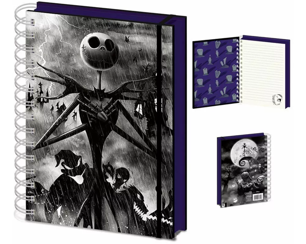 Nightmare Before Christmas (seriously Spooky) A5 3d Notebook