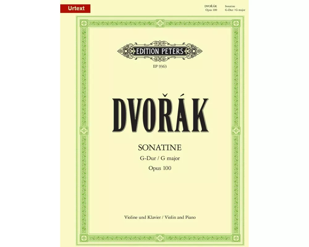 Sonatina for Violin and Piano in G Op. 100