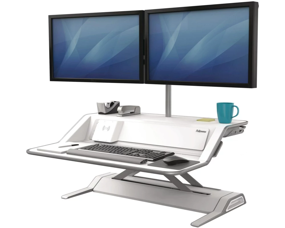 Fellowes Workstation Lotus DX Weiss