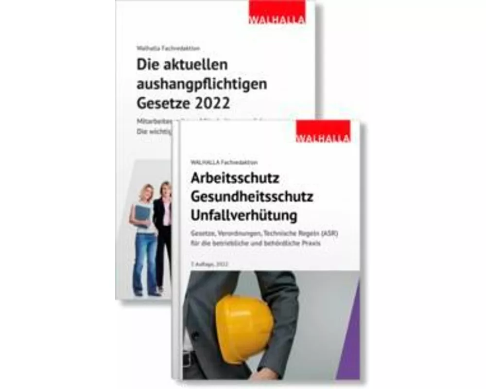 Kombi-Paket Die aktuellen aushangpflichtigen Gesetze + Arbeitsschutz, Gesundheitsschutz, Unfallverhütung 2026