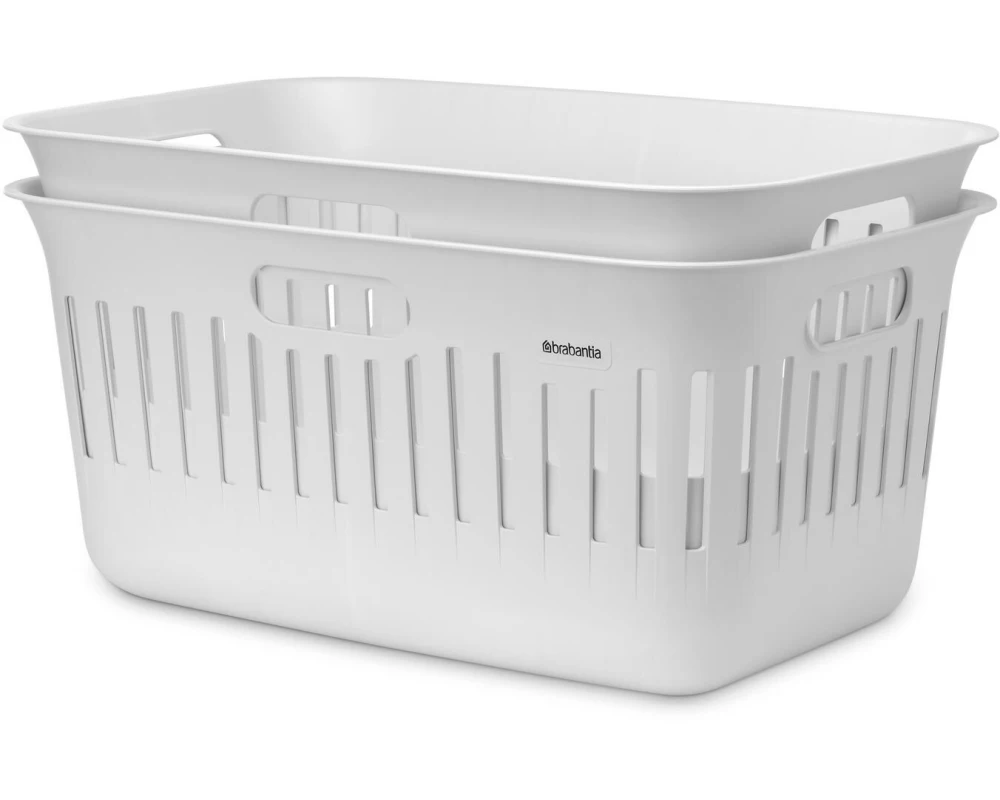 Brabantia Wäschekorb Collect IT 2 x 40 l, Weiss
