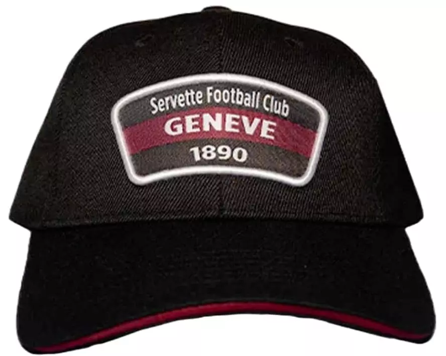 Servette FC Cap Patch Genève 1890 (Rot/Schwarz