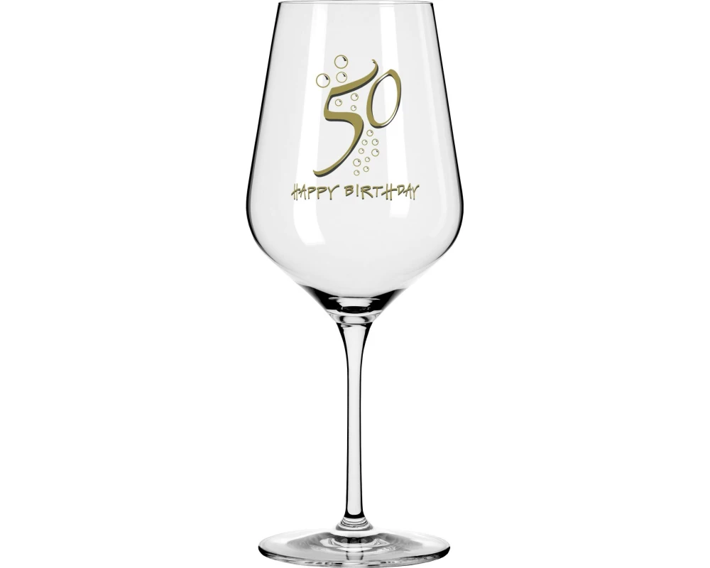 Wate Weinglas Happy Birthday "50"