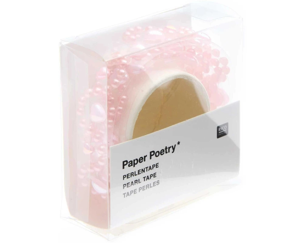 Rico Design Perlensticker Paper Poetry 50 cm, 1 Stück Rosa