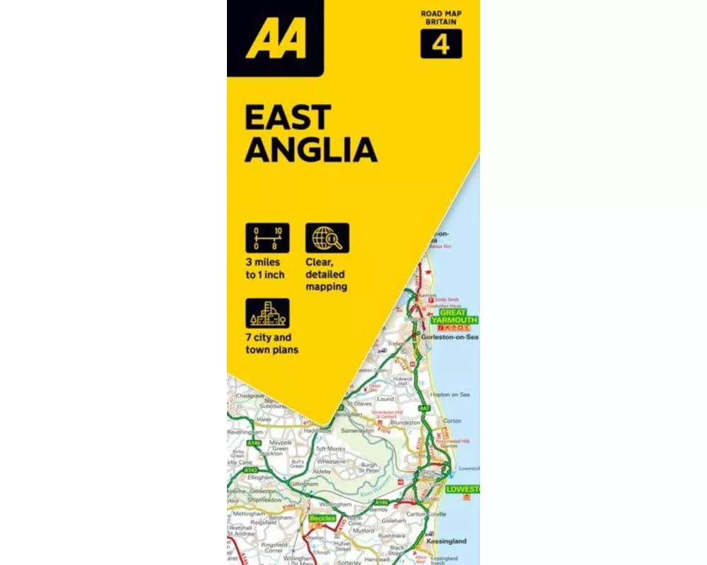 AA Road Map East Anglia