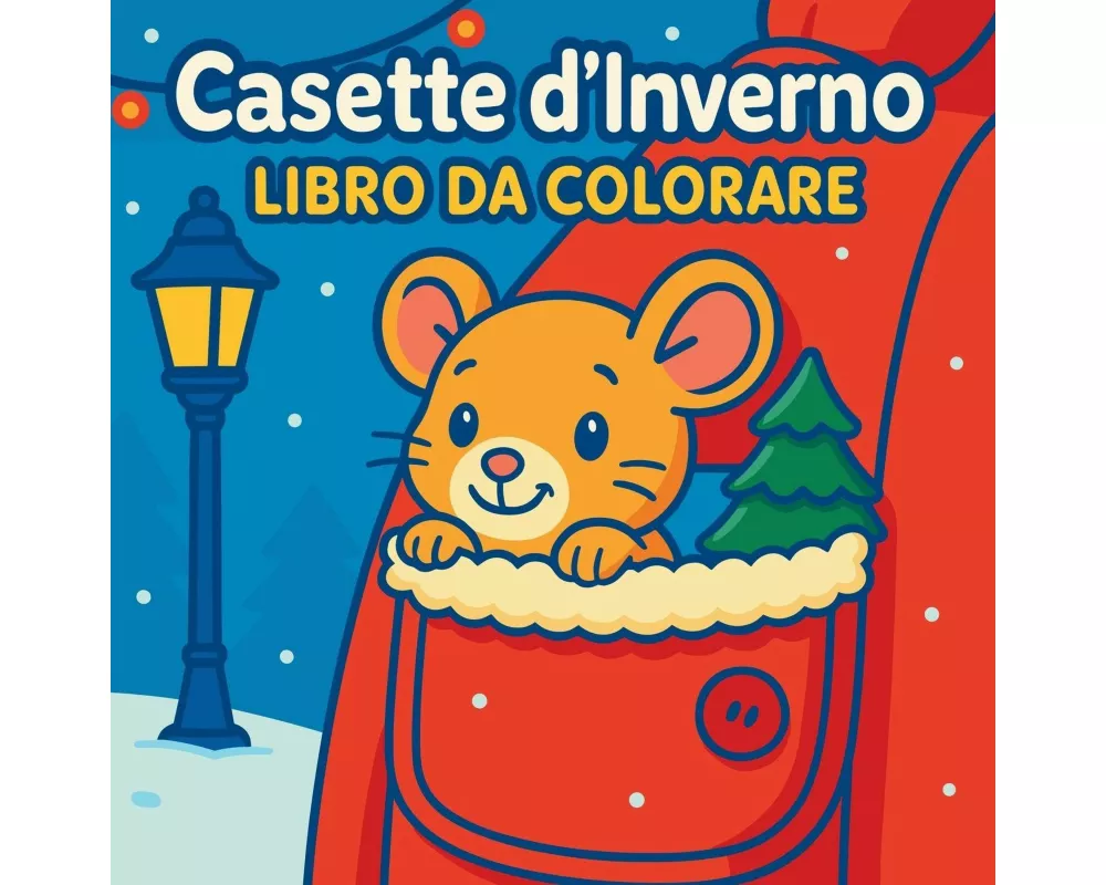 Casette d'inverno - Libro da colorare per bambini