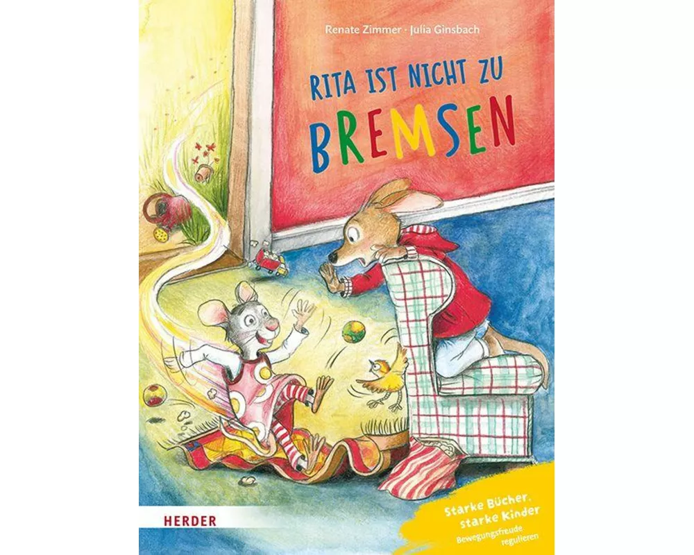 Konrad Känguru und Rita Rennmaus. Rita ist nicht zu bremsen