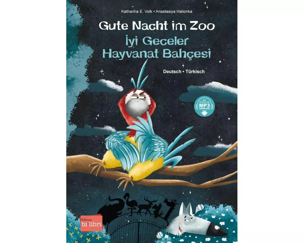 Gute Nacht im Zoo (Deutsch-Türkisch)