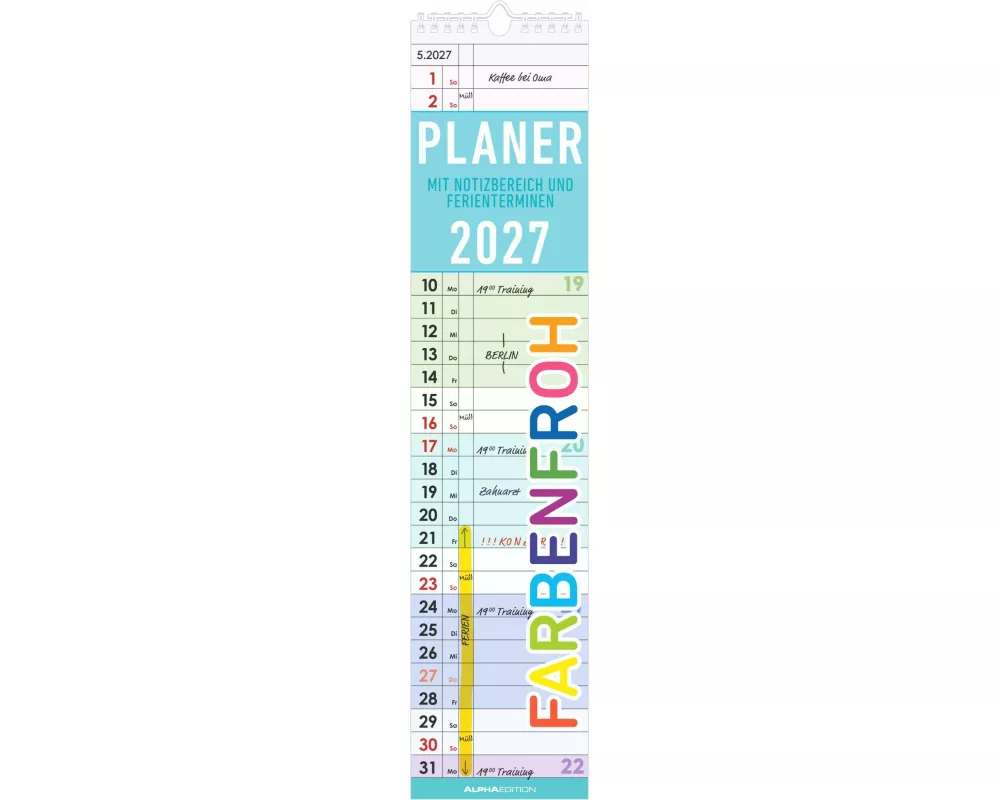 Planer Farbenfroh 2027