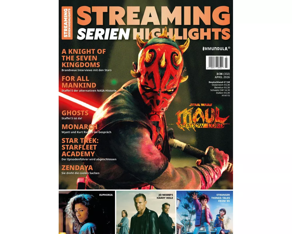 STREAMING SERIEN HIGHLIGHTS. Ausgabe April 2026 (#332)