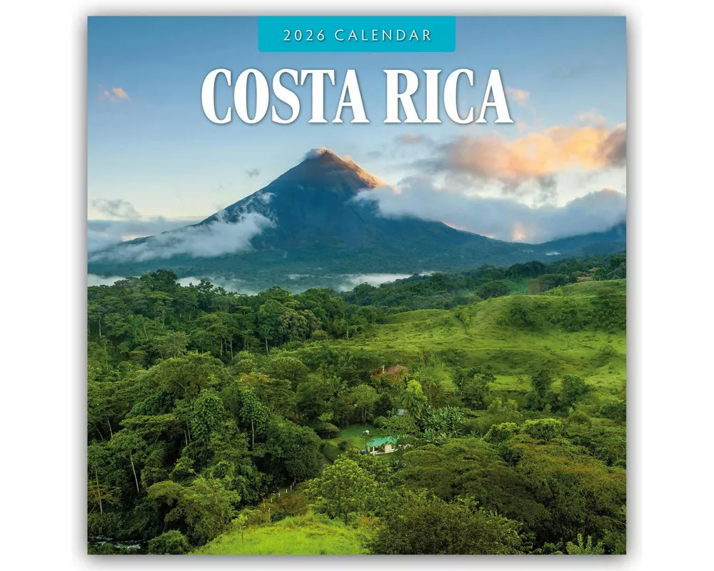 Costa Rica 2026 Square Wall Calendar