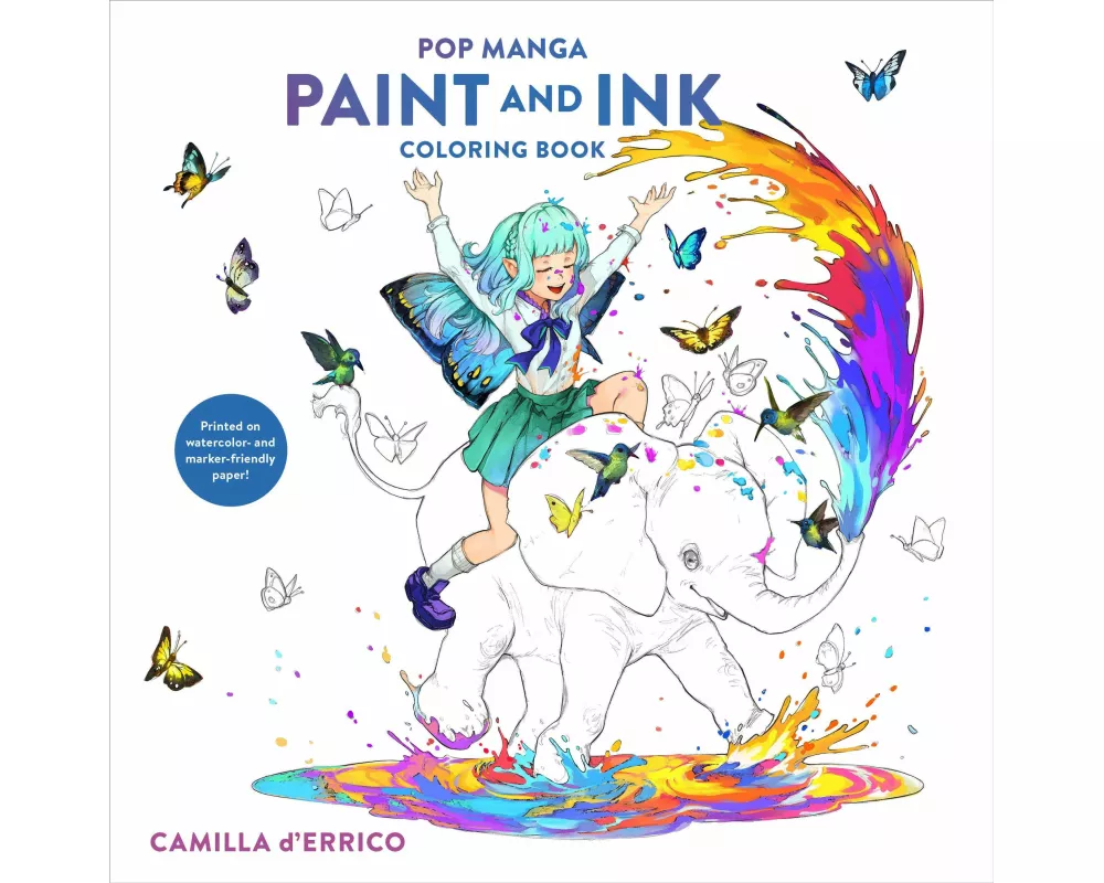 Pop Manga Paint and Ink Coloring Book