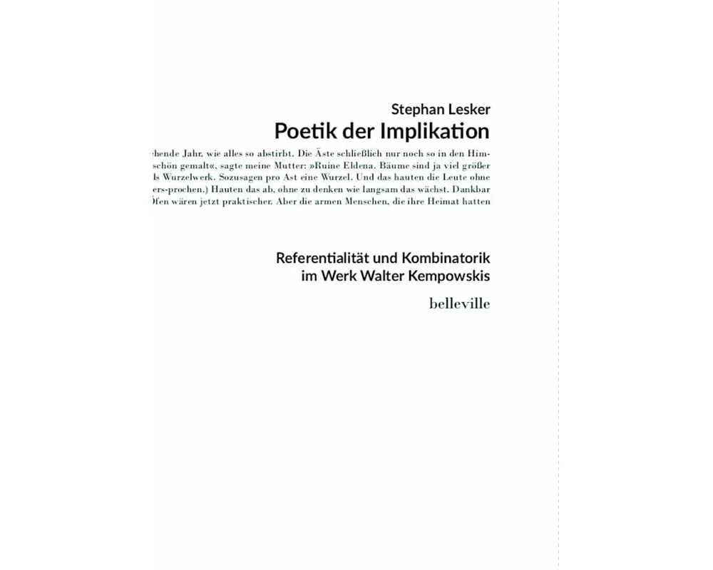 Poetik der Implikation