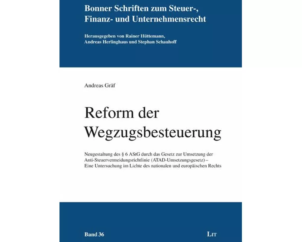 Reform der Wegzugsbesteuerung