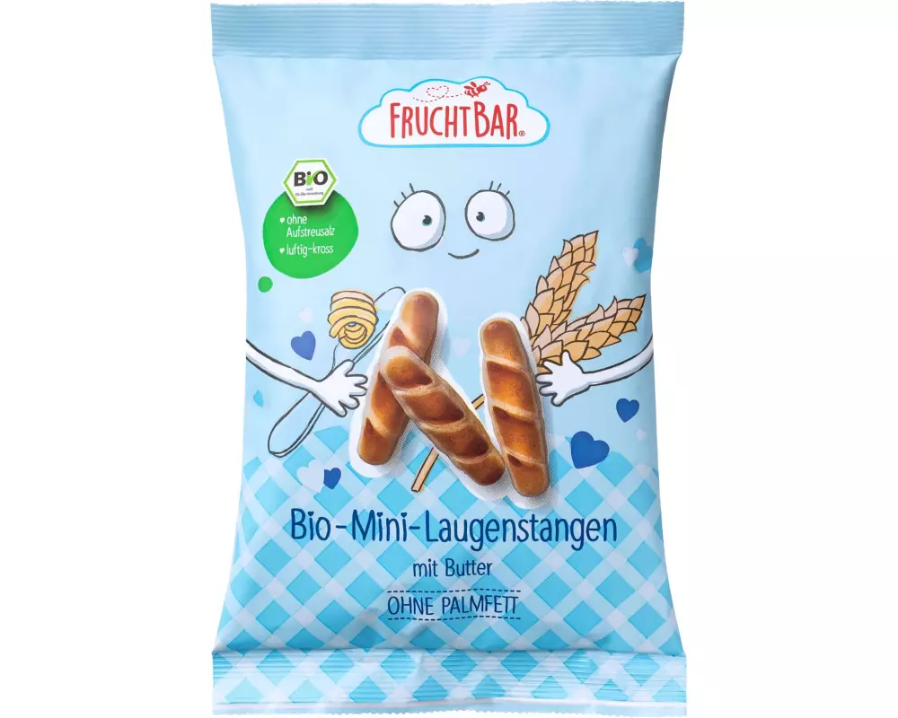 Fruchtbar Knabberspass Bio-Mini-Laugenstangen mit Butter 90 g