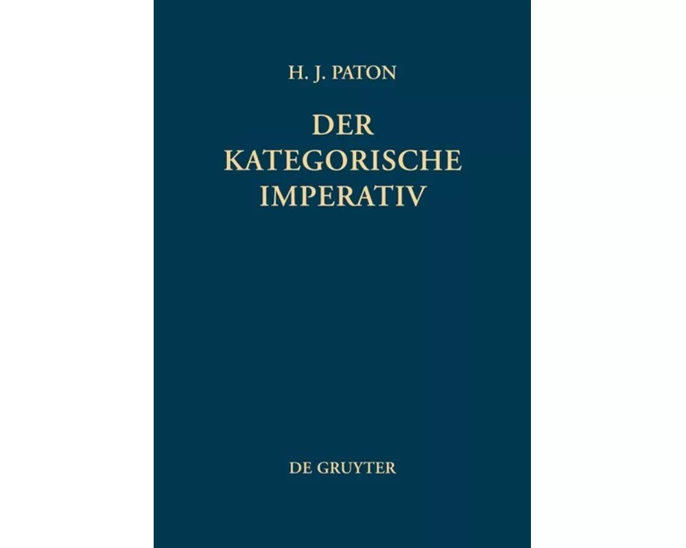 Der kategorische Imperativ