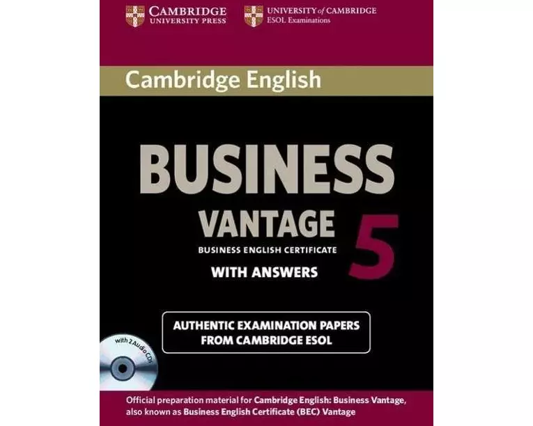 Cambridge English Business 5. Vantage. Self-study with answere