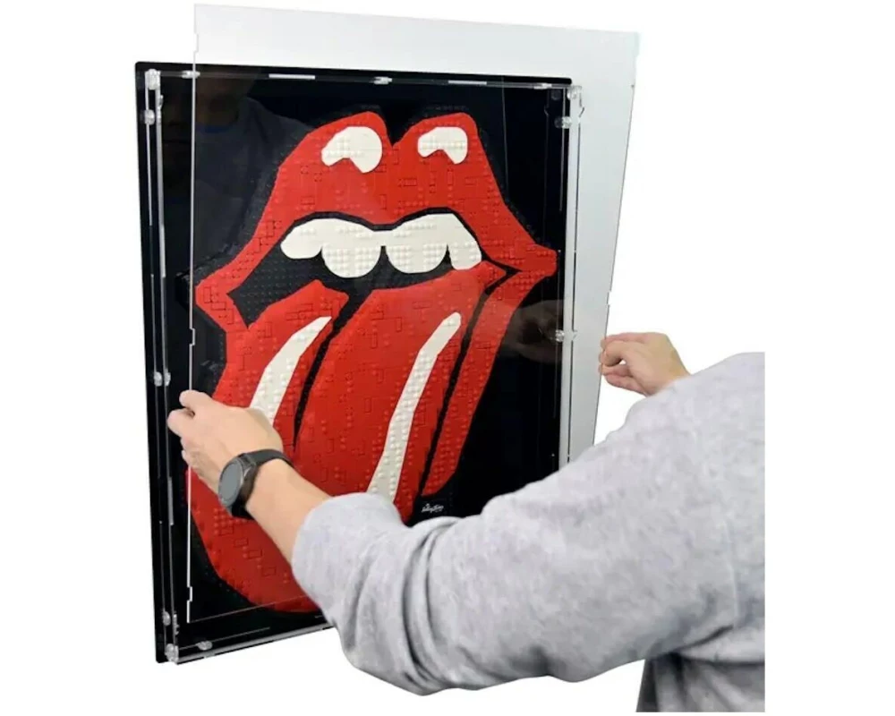 iDisplayit Acryl-Wand-Display für LEGO 31206 The Rolling Stones