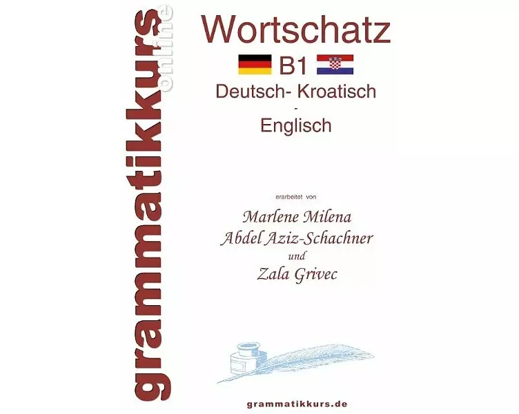 Wörterbuch Deutsch - Kroatisch - Englisch Niveau B1