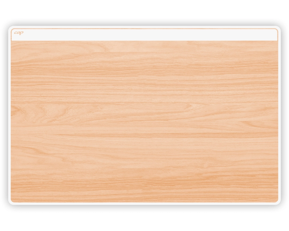 CEP Schreibunterlage 58.5x38.5cm 1008001021 weiss/buche