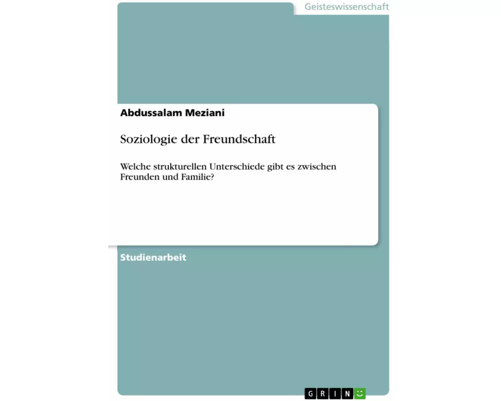 Soziologie der Freundschaft