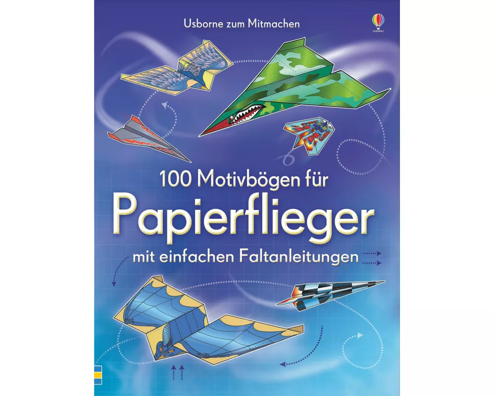 100 Motivbögen für Papierflieger