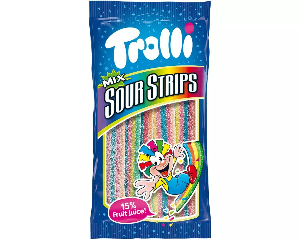 Trolli Gummibonbons Mix Sour Strips 85 g