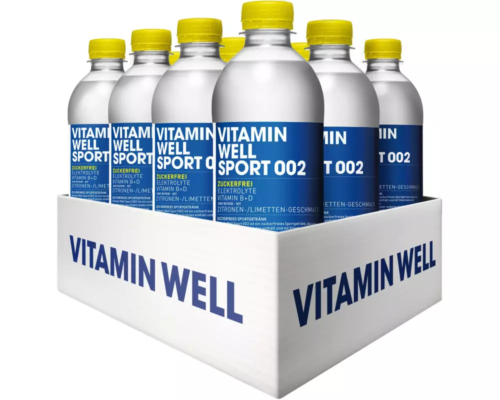 VITAMIN WELL Sportgetränk Sport 002 12 x 0.5 l, zuckerfrei