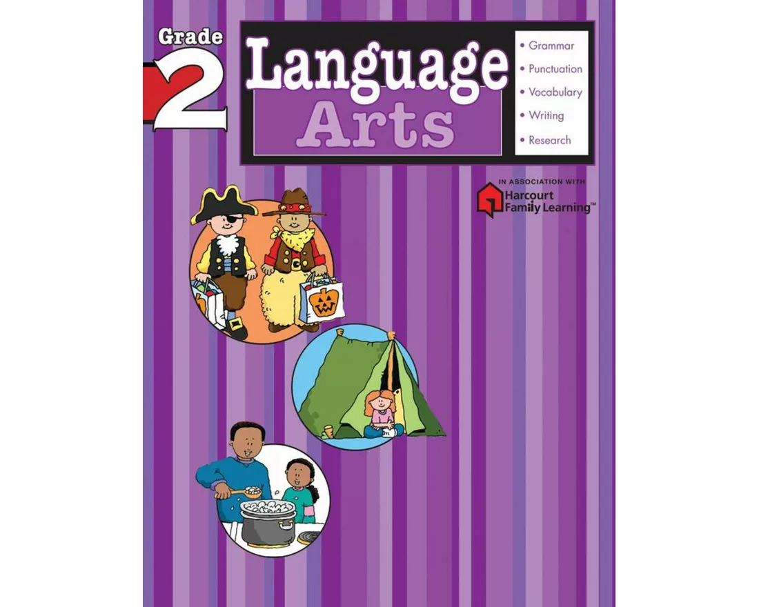 Language Arts: Grade 2 (Flash Kids Harcourt Family Learning)