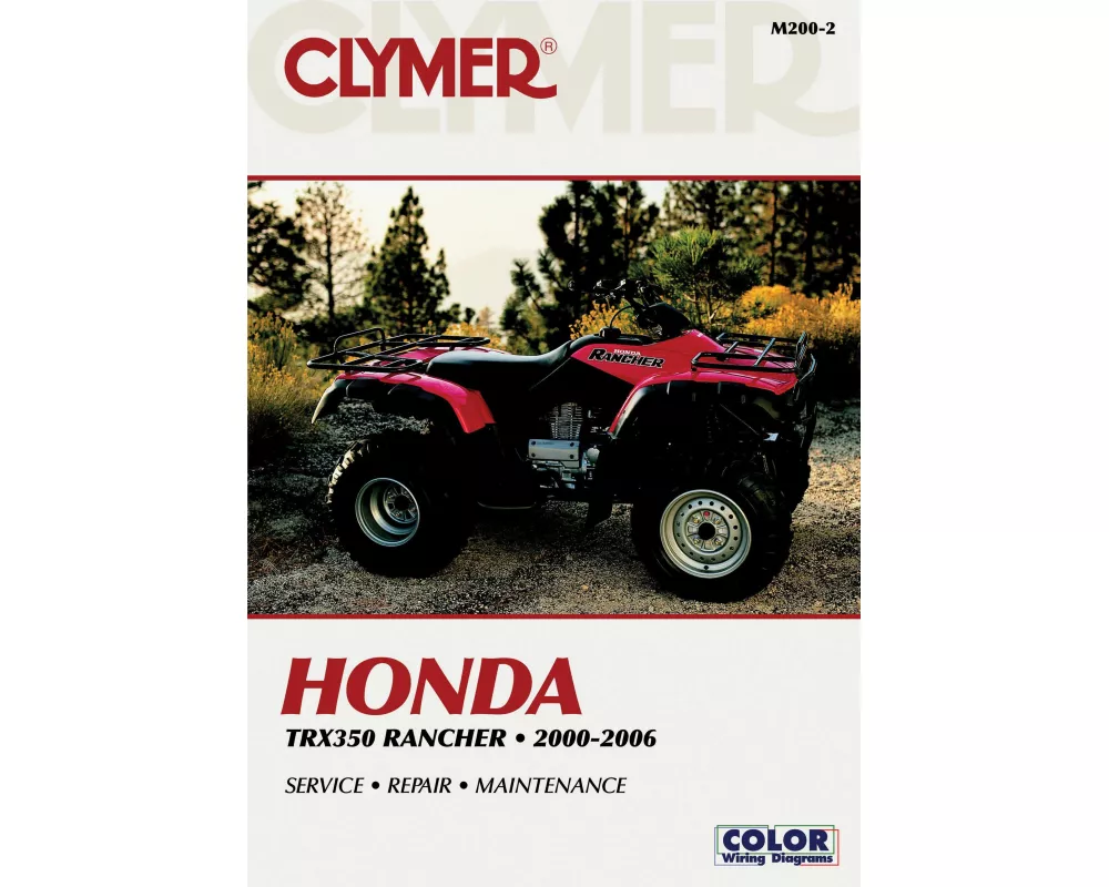 Honda TRX350 Rancher Series ATV (2000-2006) Service Repair Manual
