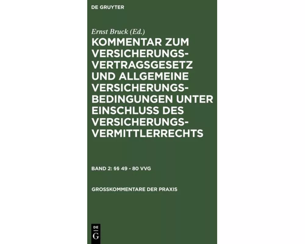 §§ 49-80 Vvg