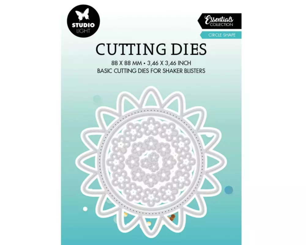Studio Light Stanzschablone Kreisornamente Essentials 88x88x1 mm, 5 Stück