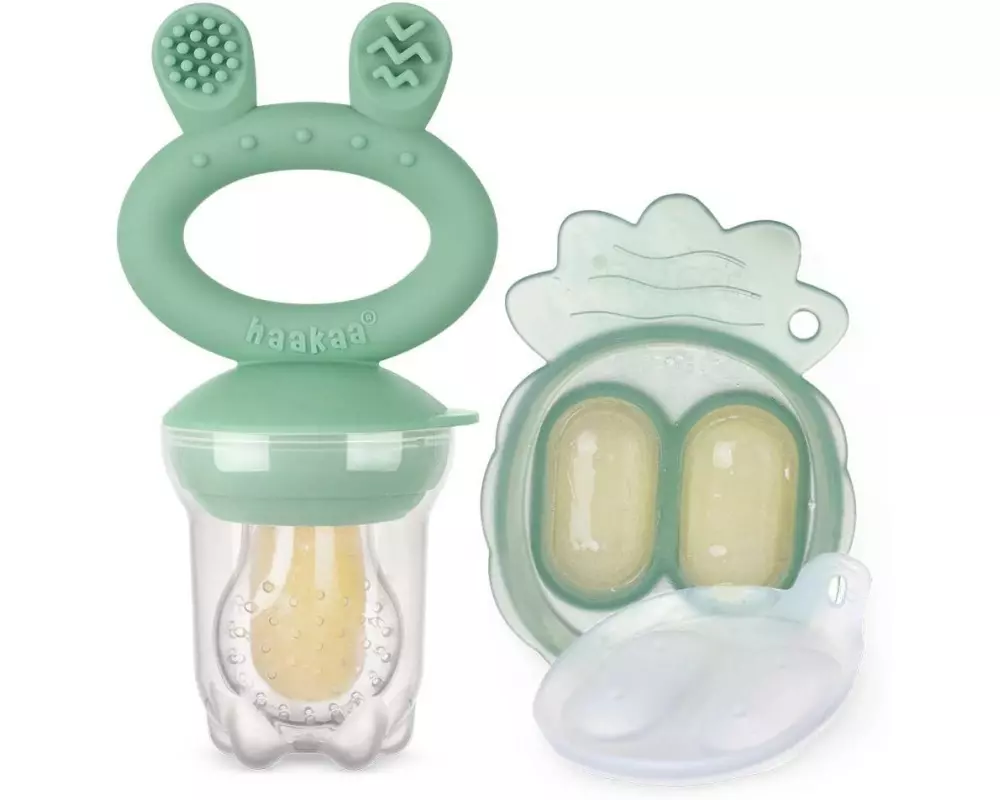 Haakaa Freeze-N-Feed Minikombi Fruchtsauger 30 ml, Erbsengrün