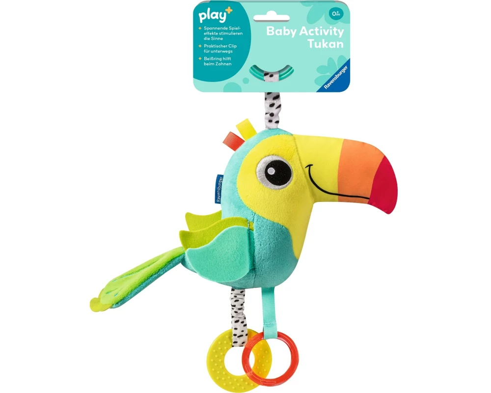 play+ Plüsch Baby Activity-Tukan