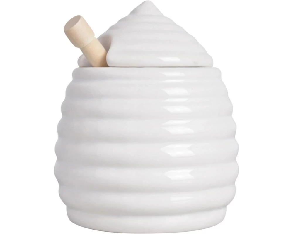 Esschert Design Honigtopf Keramik Weiss 0.40 L