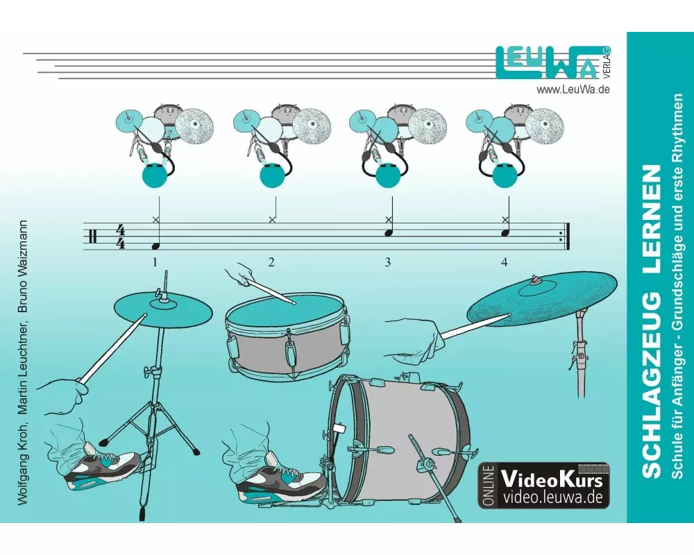 Schlagzeug lernen, Schule für Anfänger